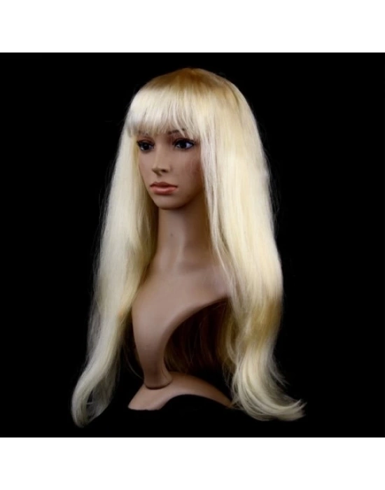 Altın Renk Uzun Parti Peruğu