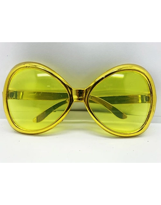 Altın Renk Yeşilçam Nostalji 80li Yıllar 90lı Yıllar Parti Gözlüğü  7x16 cm