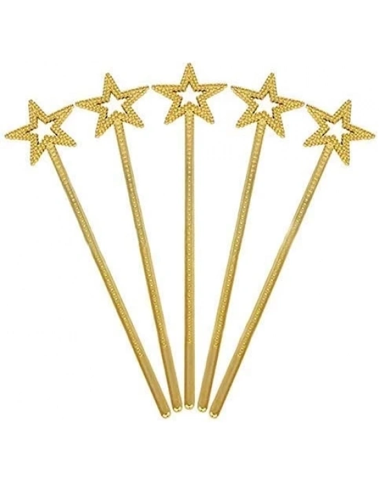 Altın Renk Yıldız Peri Asası Peri Değneği 34 Cm 1 Adet