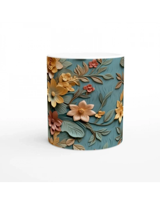 Altın Sarısı Bahar Dokunuşlu Kupa Bardak