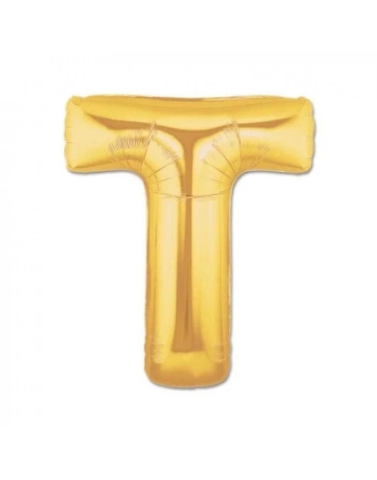Altın Sarısı Folyo Harf Balon 1 Metre