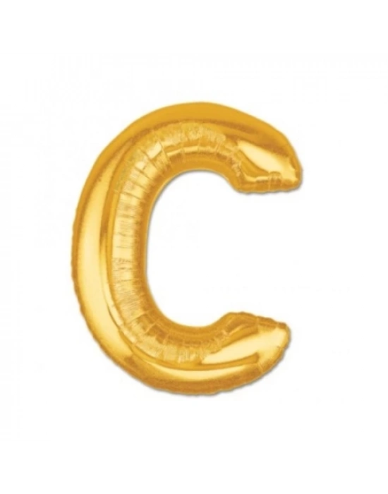 Altın Sarısı Folyo Harf Balon 1 Metre