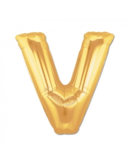 Altın Sarısı Folyo Harf Balon 1 Metre