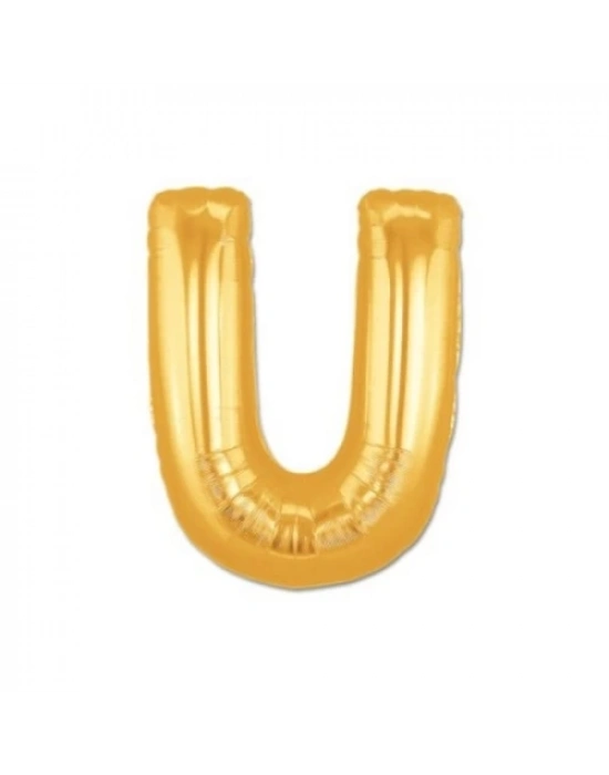 Altın Sarısı Folyo Harf Balon 1 Metre