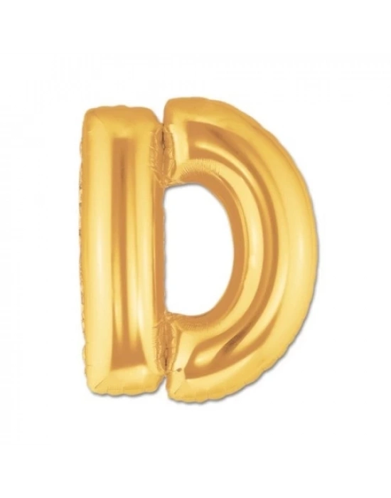 Altın Sarısı Folyo Harf Balon 1 Metre