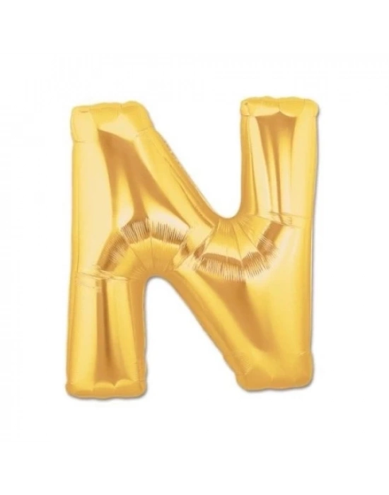 Altın Sarısı Folyo Harf Balon 1 Metre