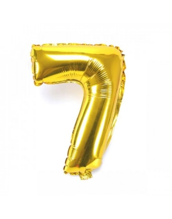 Altın Sarısı Folyo Rakam Balon 1 Metre