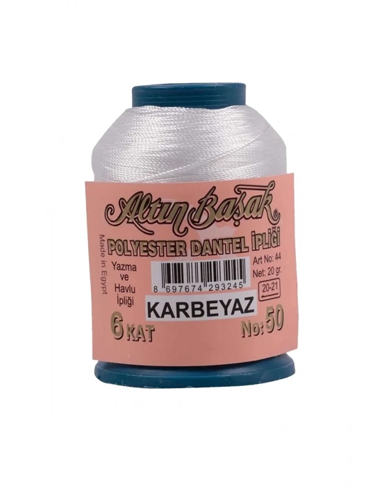 Altınbaşak Oya ve Dantel İpi 20 gr - Royaleks - No: K.BEYAZ