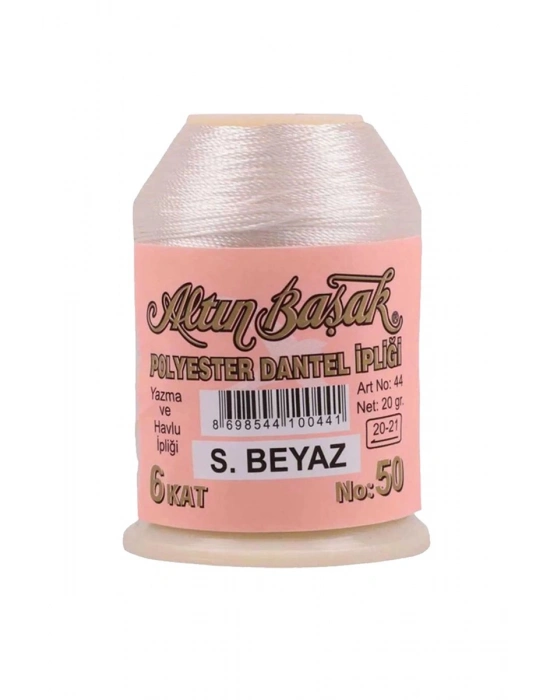 Altınbaşak Oya ve Dantel İpi 20 gr - Royaleks - No: Ş.BEYAZ
