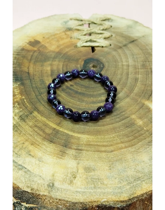 Ametist Doğal Taş Bileklik Kutulu