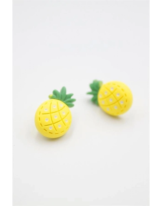 Ananas Hamur Küpe - ÇOK RENKLİ