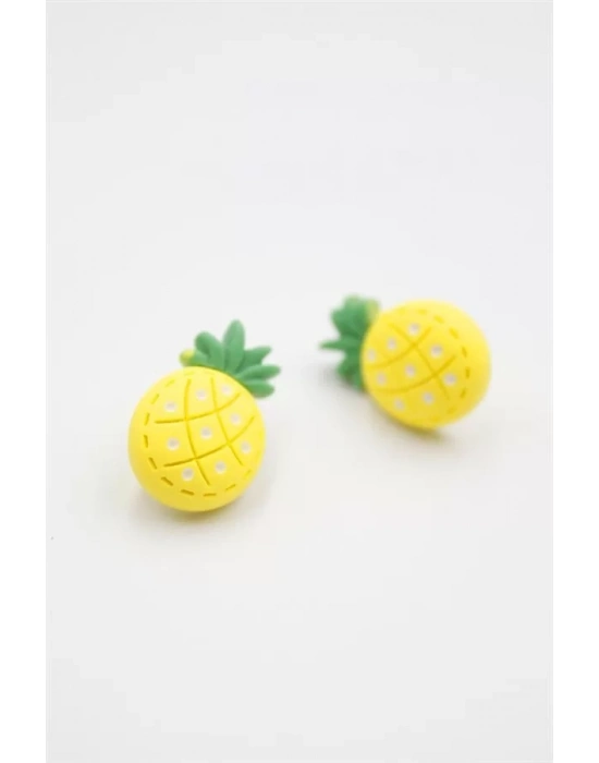 Ananas Hamur Küpe - ÇOK RENKLİ