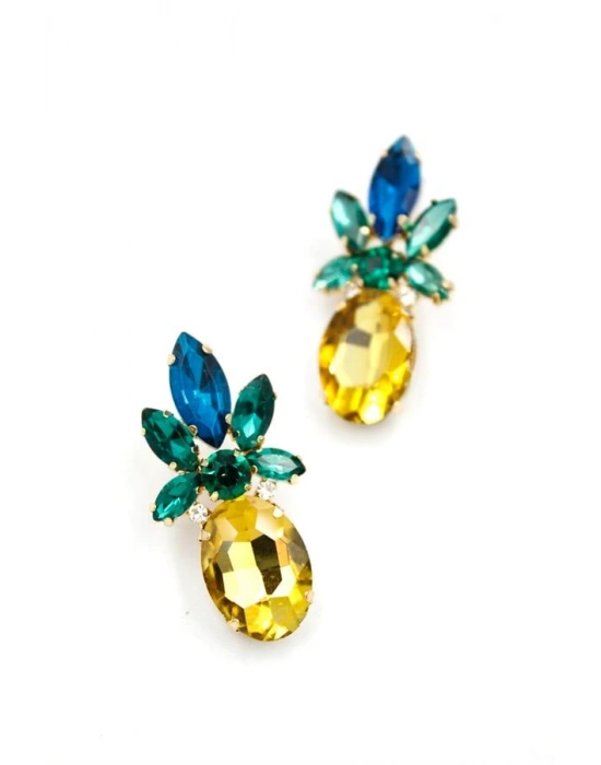 Ananas Küpe - Altın