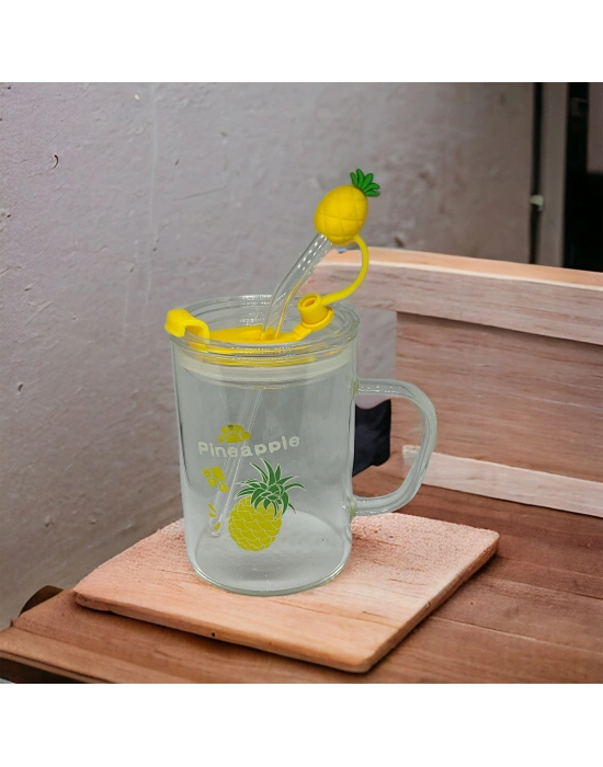 Ananas Tasarımlı Kupa Bardak