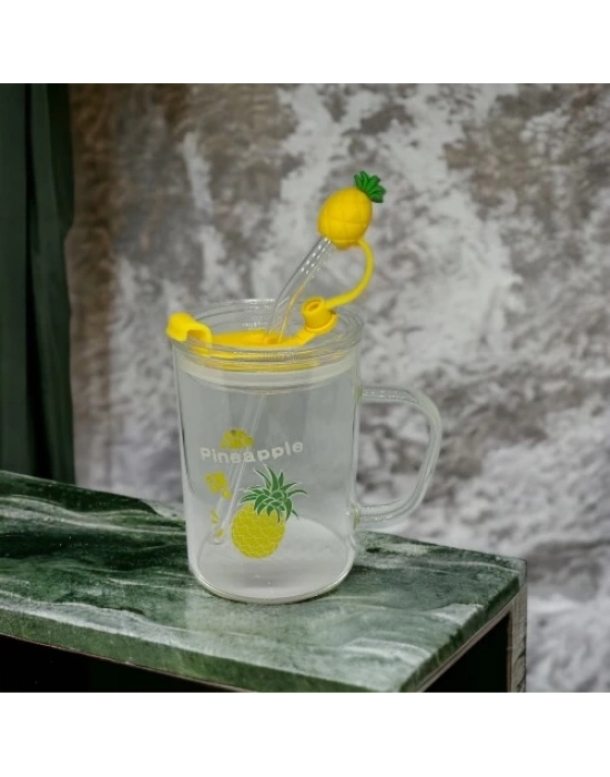 Ananas Tasarımlı Kupa Bardak