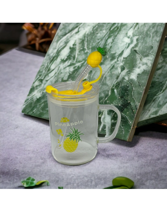 Ananas Tasarımlı Kupa Bardak