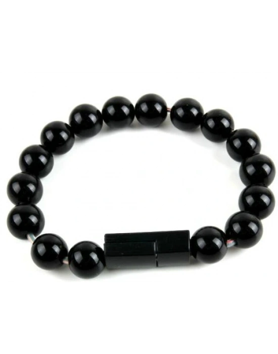 Android Boncuk Tasarımlı Bileklik Şeklinde Şarj Data Kablosu