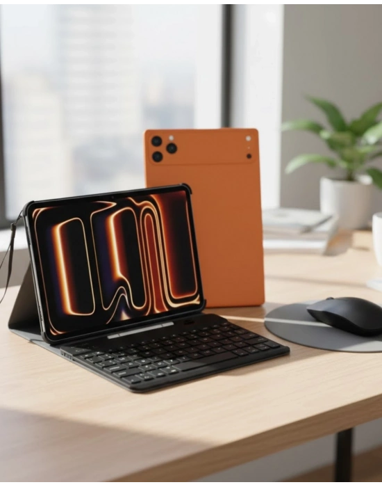 Android Tablet Klavye Kılıflı Dokunmatik Ekran Günlük ve Profesyonel Kullanım