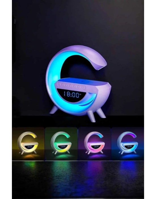 Android Uyumlu Akıllı Bluetooth Hoparlör Kablosuz Şarj Cihazı Standı