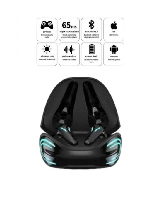 Android ve İOS Uyumlu Bluetooth Kulaklık Gaming Kulaklık Mini