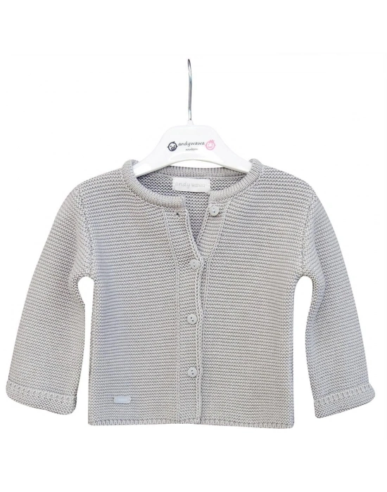Andywawa AC24333 Basic Bebe Ceket Grey Melange