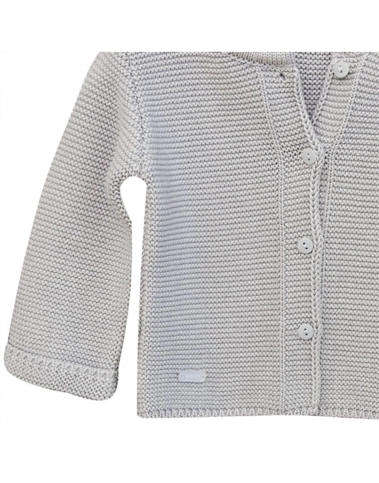 Andywawa AC24333 Basic Bebe Ceket Grey Melange