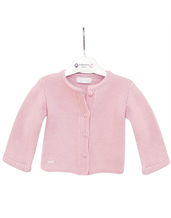 Andywawa AC24333 Basic Bebe Ceket Pink