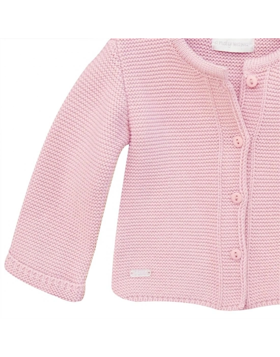 Andywawa AC24333 Basic Bebe Ceket Pink