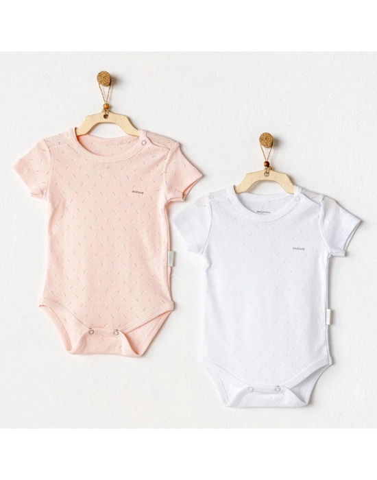 Andywawa AC25554 Sleeve Jacquard 2Li Basic Body Pink White