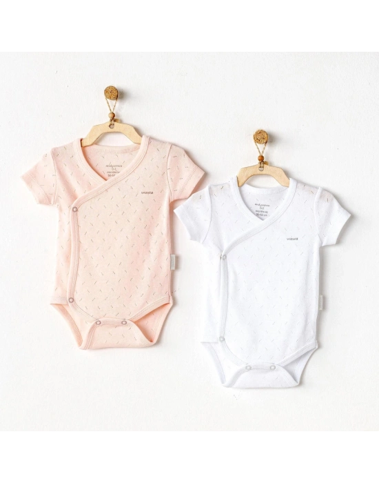 Andywawa AC25555 Jacquard Basic 2Li Zıbın Body Pink White