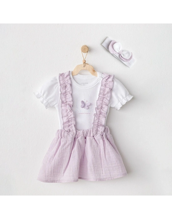 Andywawa AC25577 Magical Butterfly 3Lü Takım Lila