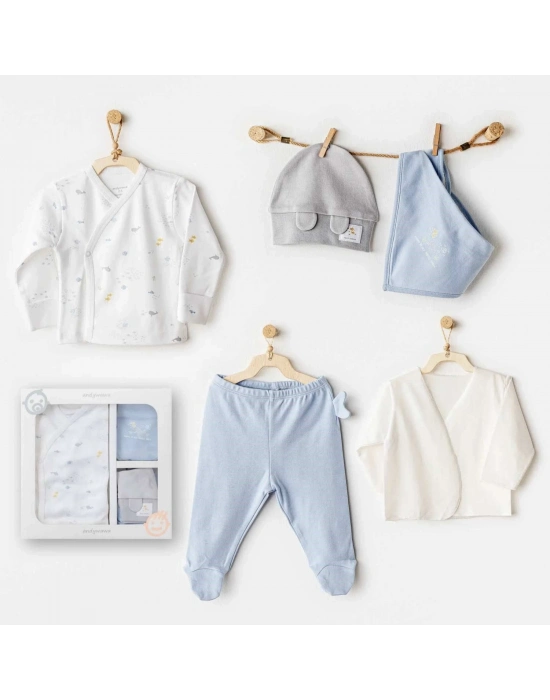 Andywawa AC25600 Ocean İs My Happy Place 5 Parça Hastane Çıkışı White