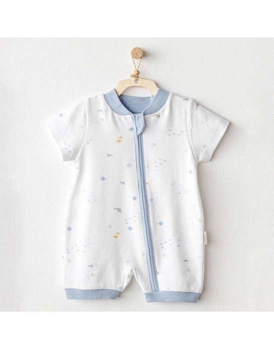 Andywawa AC25605 Ocean İs My Happy Place Bebek Tulum White