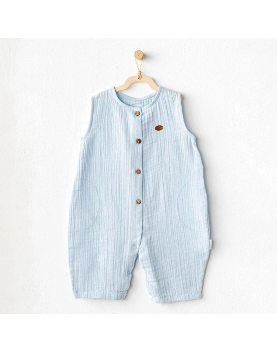 Andywawa AC25883 Müslin Home Bebe Tulum Blue