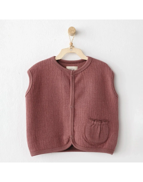 Andywawa AC26201 Casual Yelek Dusky Rose