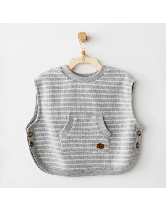 Andywawa AC26214 Casual Yelek Grey