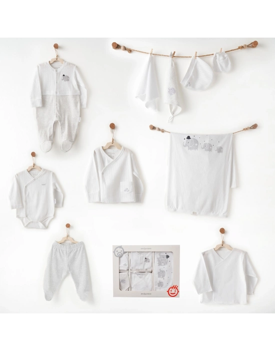 Andywawa AC26581 Hello Elephant 10lu Hastane Çıkışı White