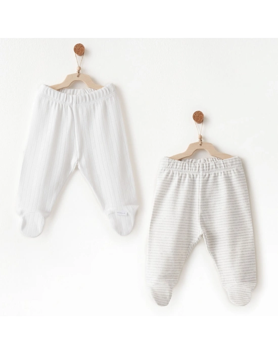 Andywawa AC26585 Hello Elephant 2li Patikli Pantolon White