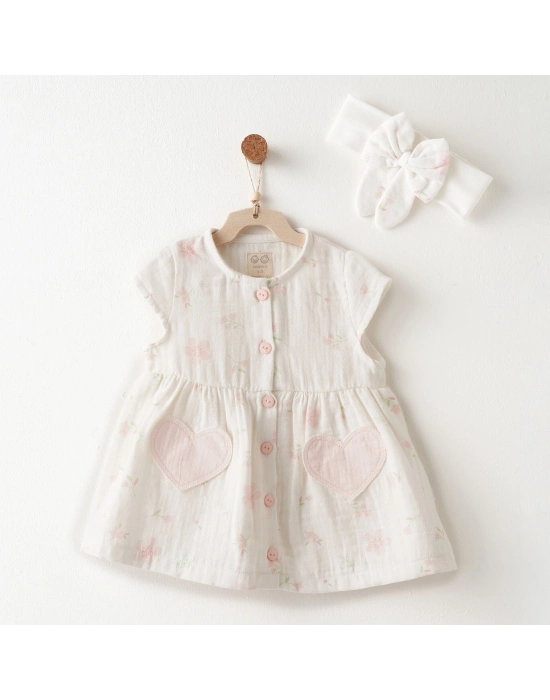 Andywawa AC26616 Lovely Day Elbise Takım Ekru