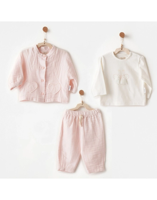 Andywawa AC26621 Lovely Day 3lü Takım Pink