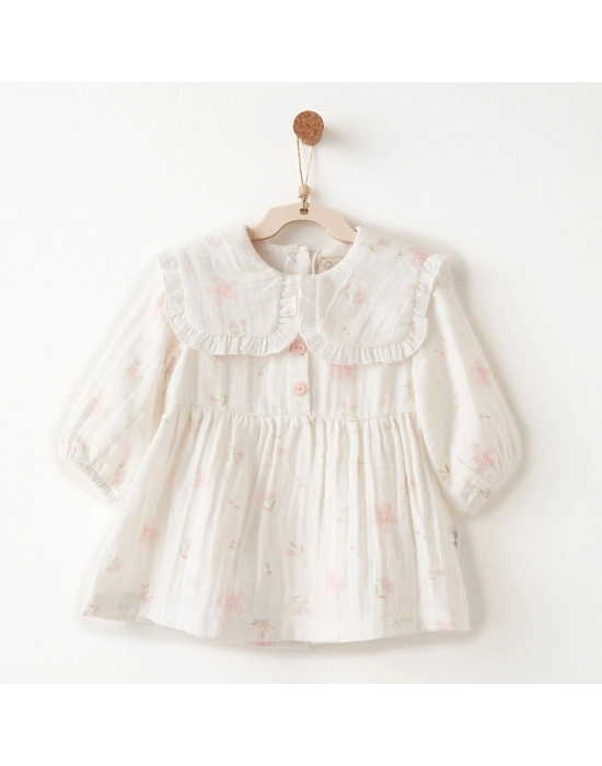 Andywawa AC26622 Lovely Day Elbise Ekru