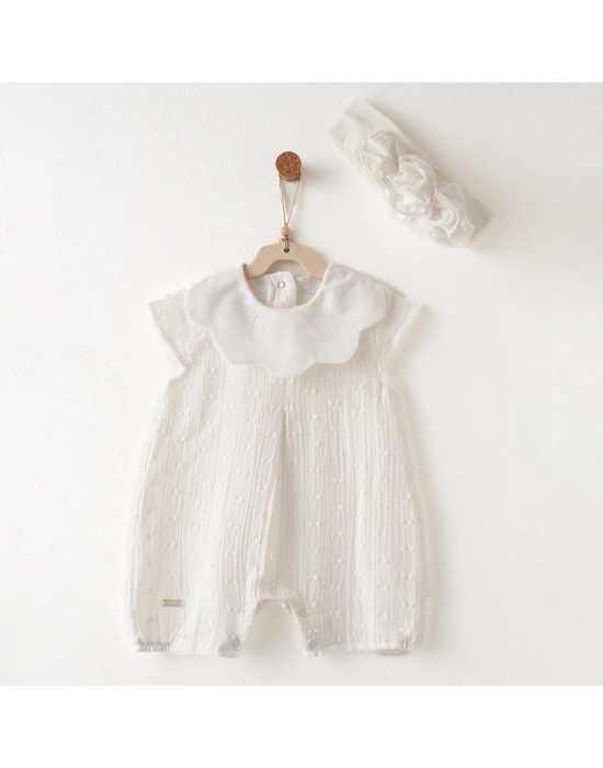 Andywawa AC26641 Baby Chic Tulum Takım Ekru