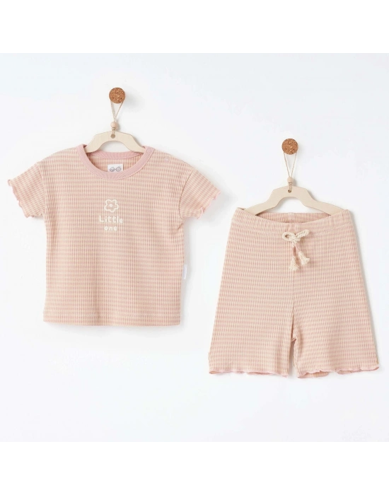 Andywawa AC26674 Bamboo Striped 2li Takım Pink