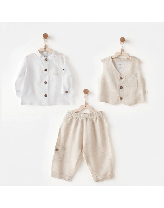 Andywawa AC26721 Wawa Special 3lü Takım Beige