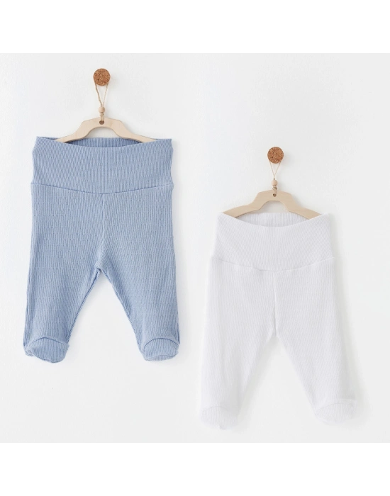 Andywawa AC26764 Special Modal 2li Pantolon Blue White