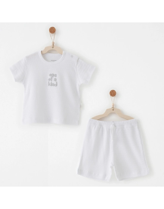 Andywawa AC26769 Jacoquard Special Modal 2li Takım White