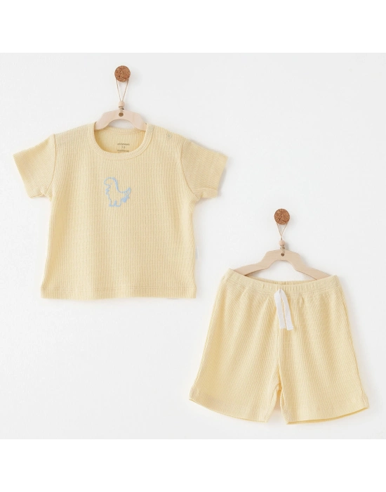 Andywawa AC26771 Jacquard Special Modal 2li Takım Yellow