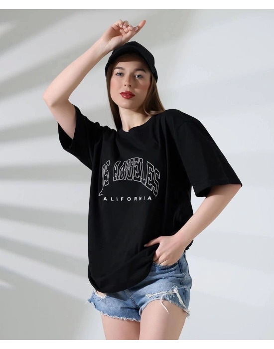 Angeles baskılı tişört