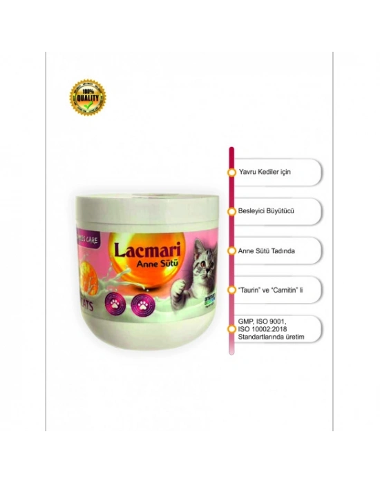 Animari Lacmari cat 200 gr Yavru Kediler Için Süt Tozu