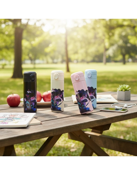 Anime Baskılı Termos Model 4